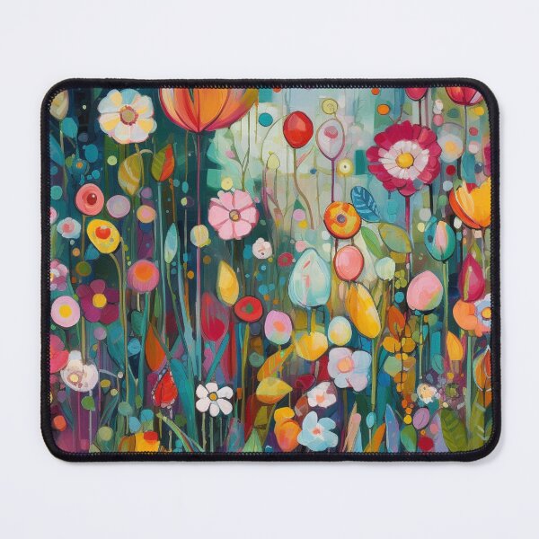 Item preview, Colorful abstract flower pettern Color Nature Color decorative element Flowers pop art designed and sold by PinkPinkArts.