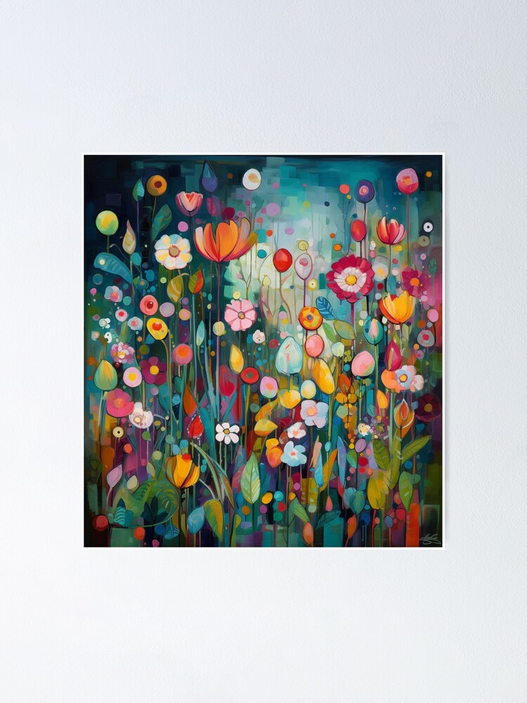 Color Pop 2 floral paintings buy