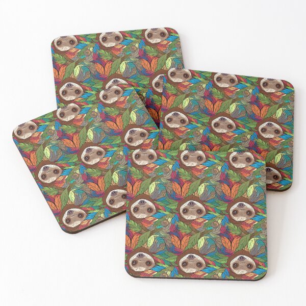 Item preview, Vibrant and Charming Sloth Pattern for a Colorful Twist designed and sold by Retro-ArtDeco.