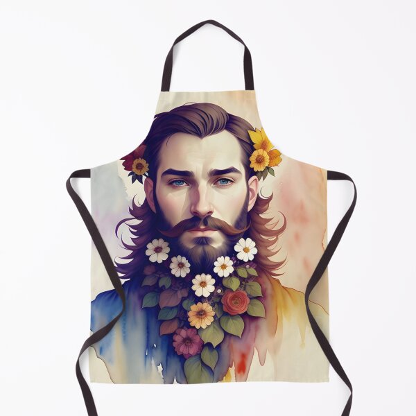 Item preview, Handsome Man with Flowers in His Beard designed and sold by Erika V..