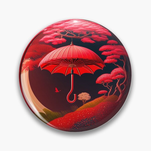 Item preview, Umbrella and cherry trees designed and sold by ByakkoShop.