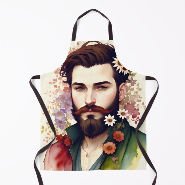 Item preview, Handsome Man with Flowers in His Beard designed and sold by Erika V..