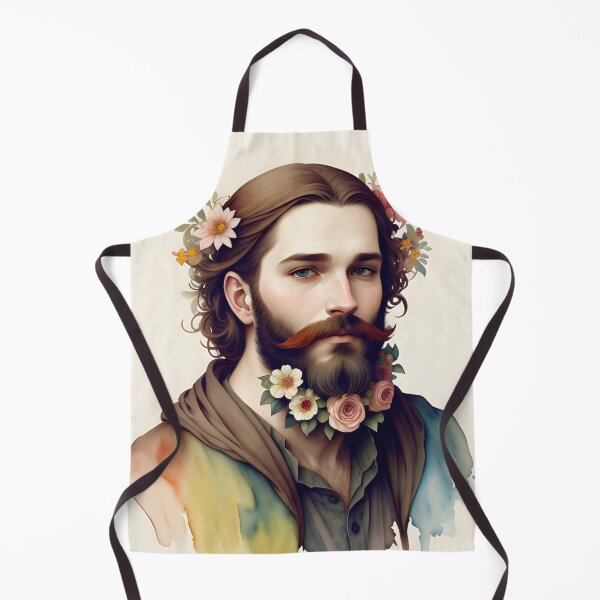 Item preview, Handsome Man with Flowers in His Beard designed and sold by Erika V..