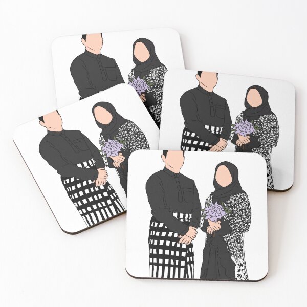 Item preview, Couple wearing traditional wear designed and sold by workofartmy.