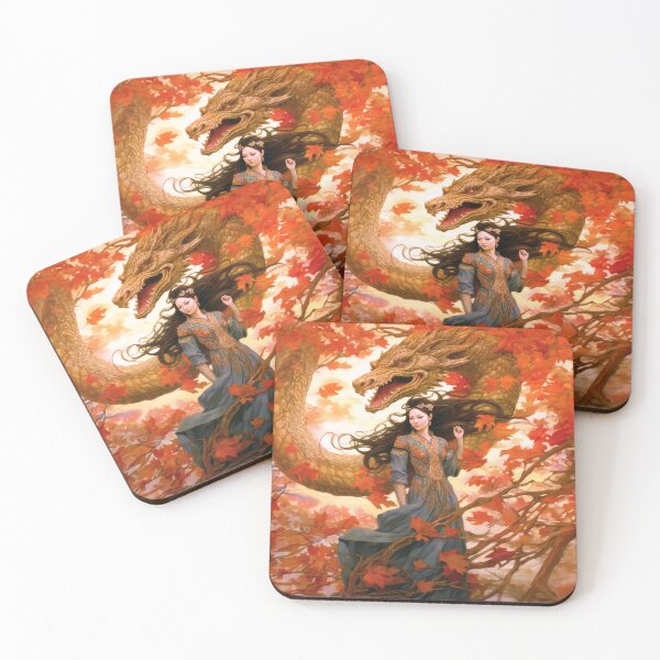 Item preview, Autumn Dragon and Goddess designed and sold by Kim Kanger.
