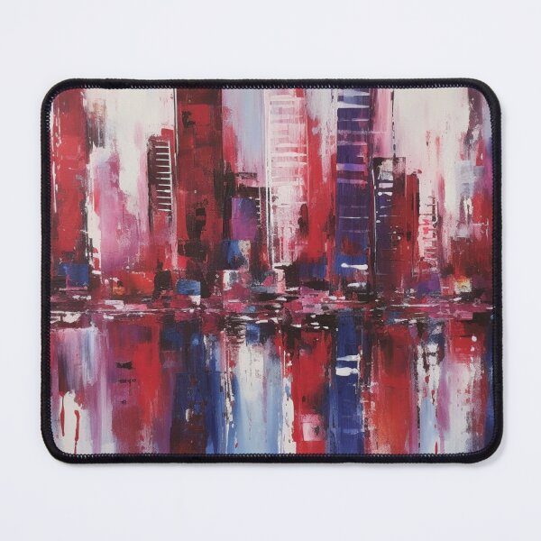Item preview, Colorful abstract pettern Color print Decorative element Geometric pop art Сityscape  Impressionism designed and sold by PinkPinkArts.