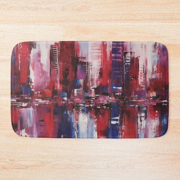 Item preview, Colorful abstract pettern Color print Decorative element Geometric pop art Сityscape  Impressionism designed and sold by PinkPinkArts.