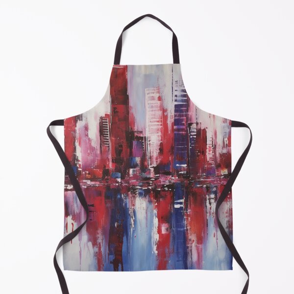 Item preview, Colorful abstract pettern Color print Decorative element Geometric pop art Сityscape Impressionism designed and sold by PinkPinkArts.