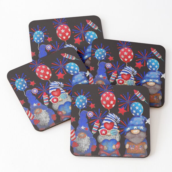Item preview, 4th Of July Patriotic Cute Gnomes Funny American USA Flag designed and sold by PaulaSYan.