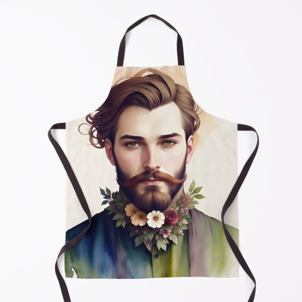 Item preview, Handsome Man with Flowers in His Beard designed and sold by Erika V..
