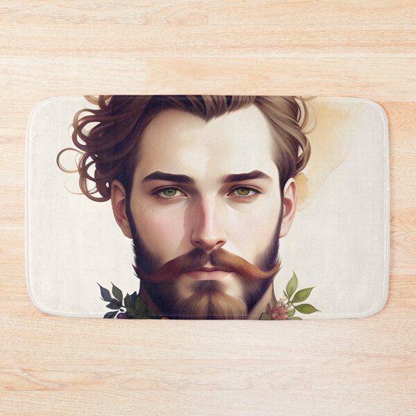 Item preview, Handsome Man with Flowers in His Beard designed and sold by Erika V..