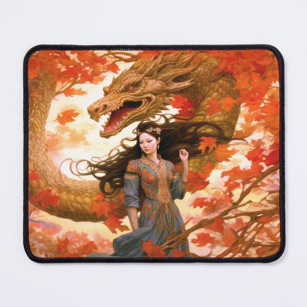 Item preview, Autumn Dragon and Goddess designed and sold by Kim Kanger.