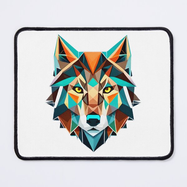 Item preview, geometric wolf design designed and sold by arkayle.