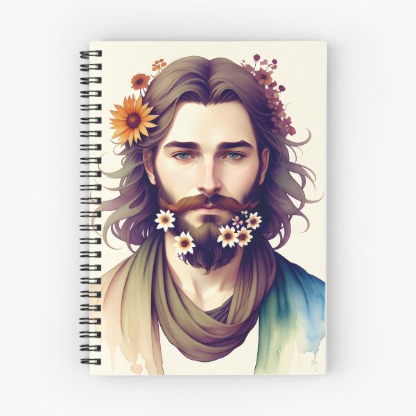 Item preview, Handsome Man with Flowers in His Beard designed and sold by Erika V..