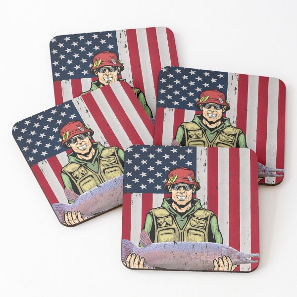 Item preview, Alligator Gar Fishing American Flag USA Awesome designed and sold by LatoyaHHolloway.