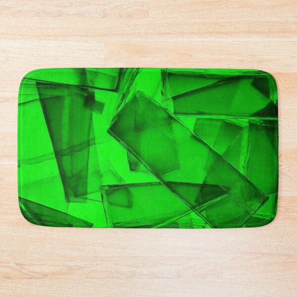 Item preview, Colorful abstract Green broken glass Geometric pop art Green designed and sold by PinkPinkArts.