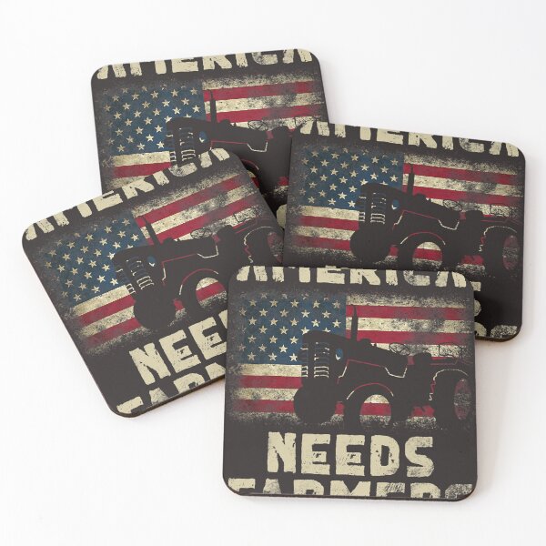 Item preview, America Needs Farmers Tractor American Flag designed and sold by LatoyaHHolloway.