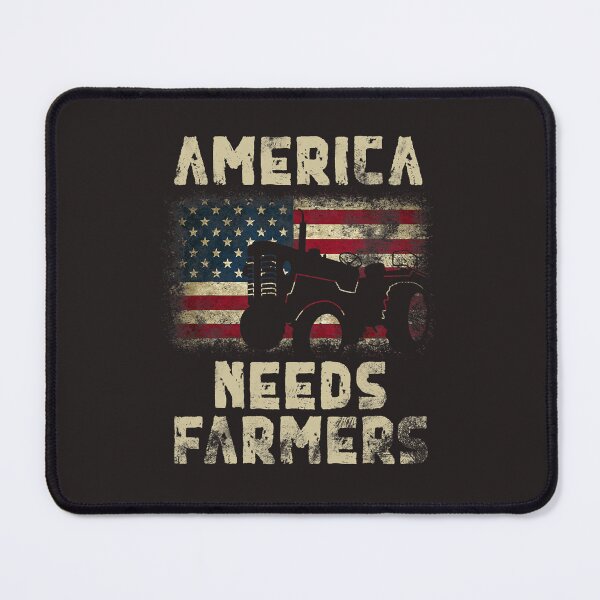 Item preview, America Needs Farmers Tractor American Flag designed and sold by LatoyaHHolloway.