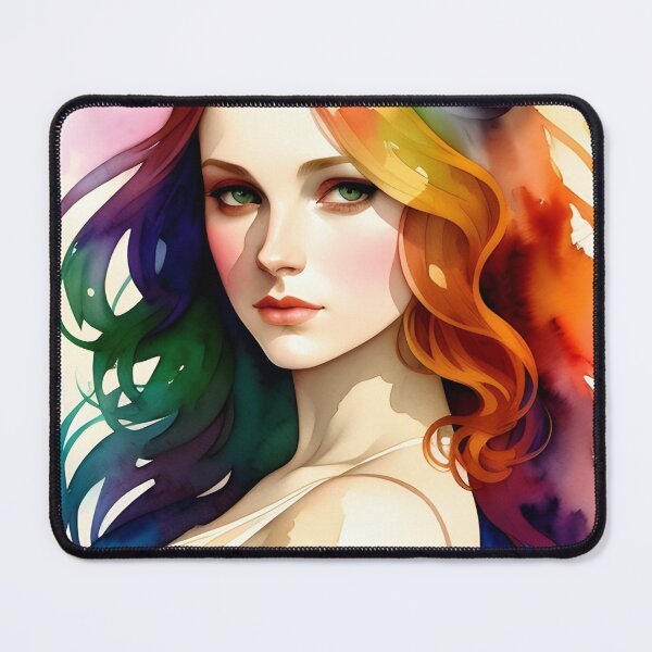 Item preview, Rainbow Pride Woman in Watercolor designed and sold by Erika V..