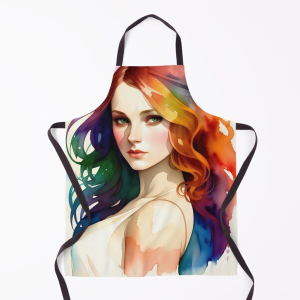 Item preview, Rainbow Pride Woman in Watercolor designed and sold by Erika V..