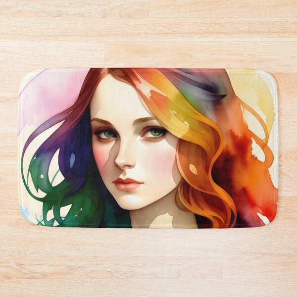 Item preview, Rainbow Pride Woman in Watercolor designed and sold by Erika V..
