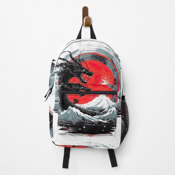 Item preview, Vintage Abstract Japanese Wall Art | Oriental Dragon of Sakura Petals designed and sold by Bored Elon.
