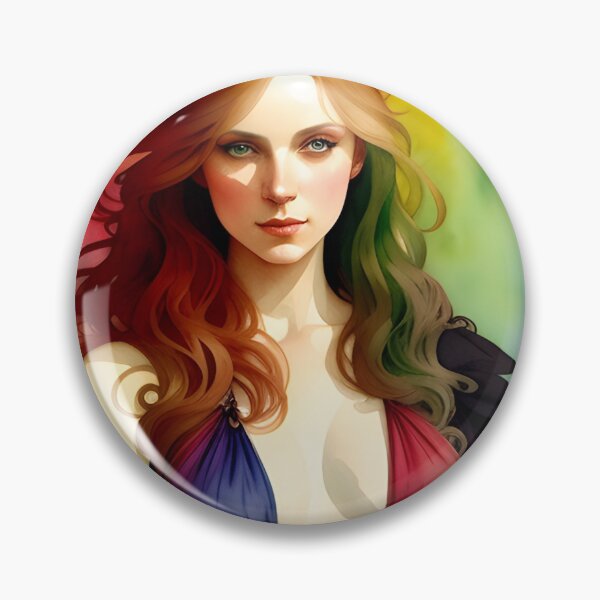 Item preview, Rainbow Pride Woman in Watercolor designed and sold by Erika V..