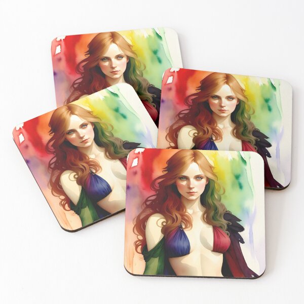 Item preview, Rainbow Pride Woman in Watercolor designed and sold by Erika V..