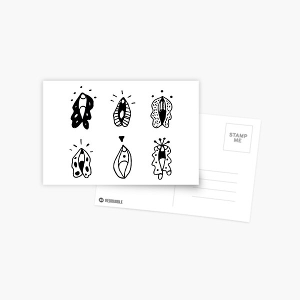 Vulva Flowers Postcard