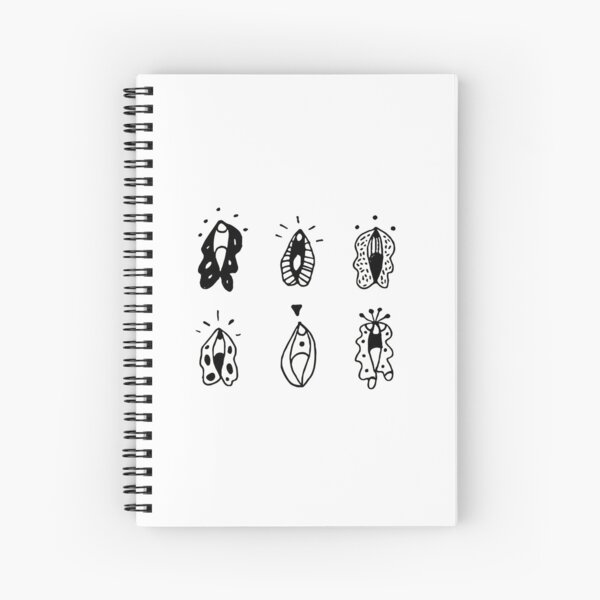 Vulva Flowers Spiral Notebook
