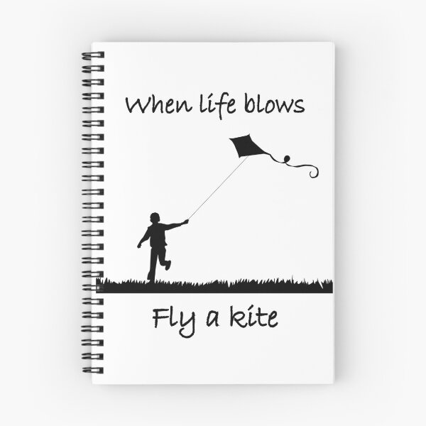 Item preview, When life blows fly a kite (light background) designed and sold by Jeeb-Arts.
