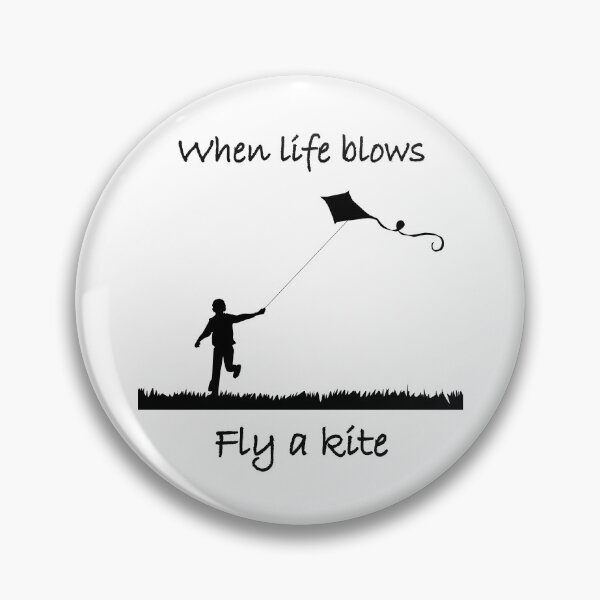 Item preview, When life blows fly a kite (light background) designed and sold by Jeeb-Arts.