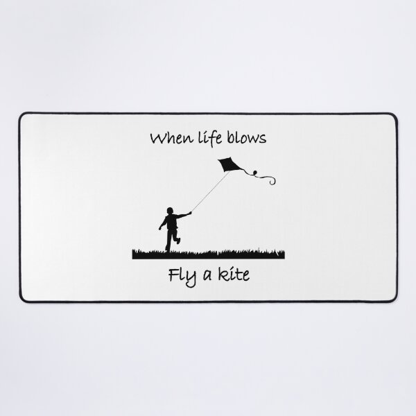 Item preview, When life blows fly a kite (light background) designed and sold by Jeeb-Arts.