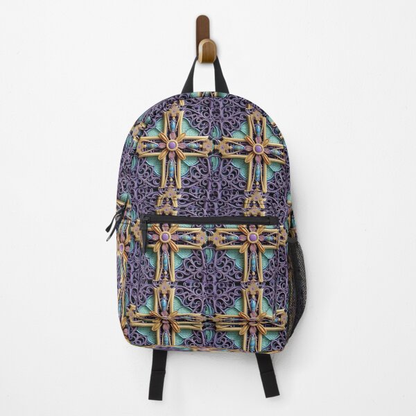 Artikelvorschau, Purple, Teal, Yellow Design, Industrial Filigree, With Jewels entworfen und verkauft von MiracleROLArt.
