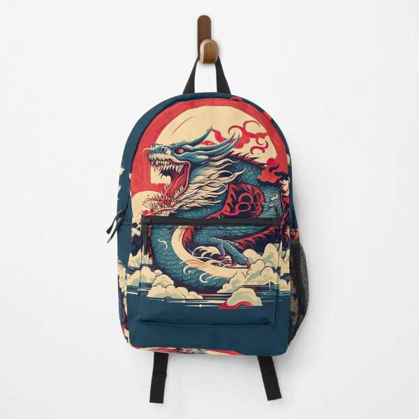 Item preview, Vintage Abstract Japanese Wall Art | Oriental Dragon's Dream designed and sold by Bored Elon.