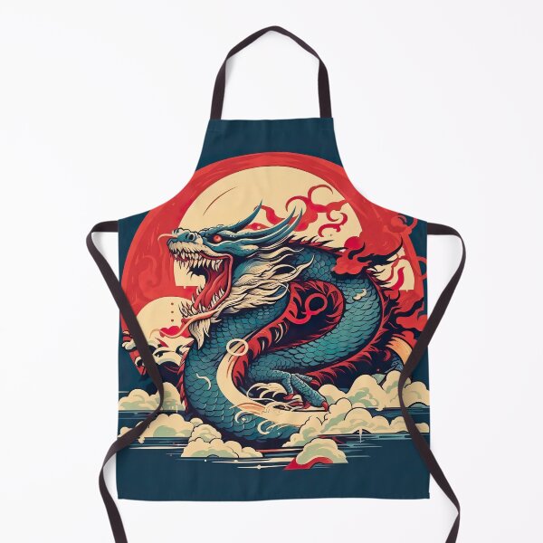 Item preview, Vintage Abstract Japanese Wall Art | Oriental Dragon's Dream designed and sold by Bored Elon.