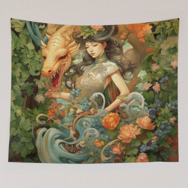 Item preview, Summer Dragon and Goddess designed and sold by Kim Kanger.