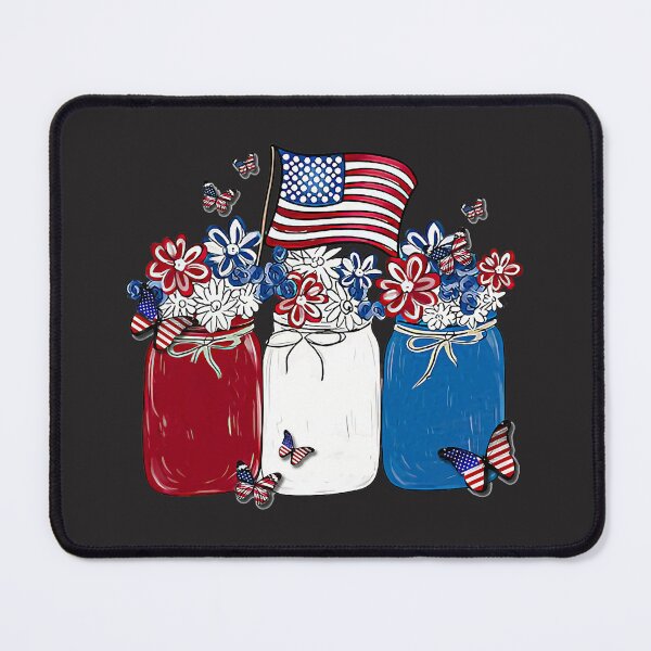 Item preview, American Patriot Flag Flowers Happy Independence Day designed and sold by KelleyWSchwartz.