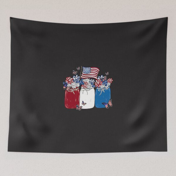 Item preview, American Patriot Flag Flowers Happy Independence Day designed and sold by KelleyWSchwartz.