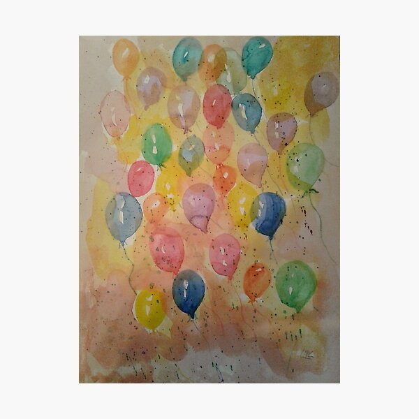 Lancé de ballons Impression photo