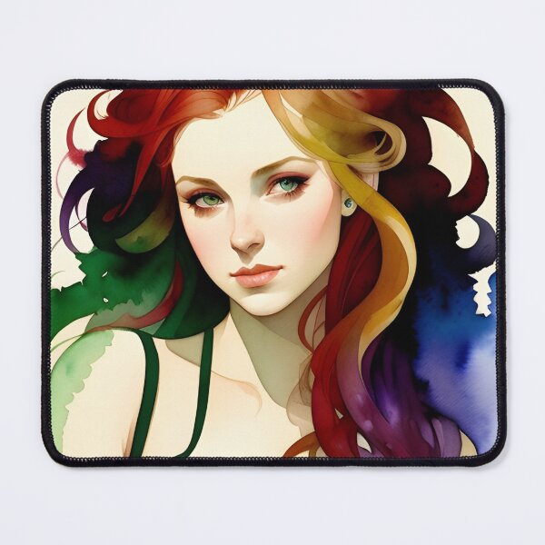Item preview, Rainbow Pride Woman in Watercolor designed and sold by Erika V..