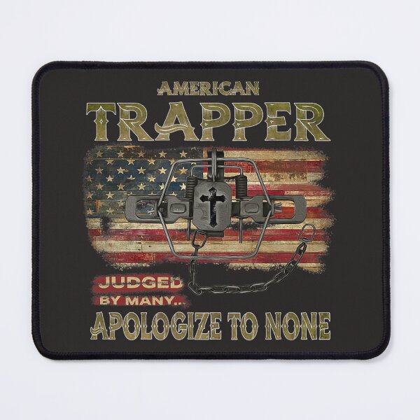 Item preview, American Trapper Coyote Trapping Design With American Flag designed and sold by KelleyWSchwartz.