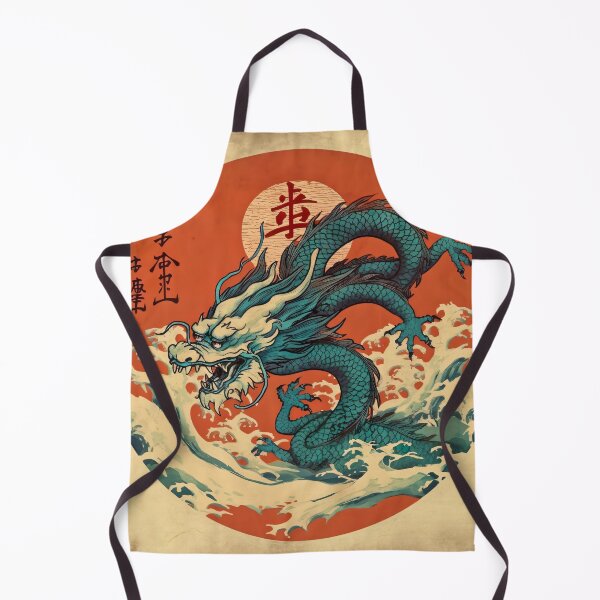 Item preview, Vintage Abstract Japanese Wall Art | Oriental Dragon's Japanese Artistry designed and sold by Bored Elon.