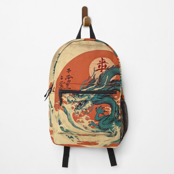 Item preview, Vintage Abstract Japanese Wall Art | Oriental Dragon's Japanese Artistry designed and sold by Bored Elon.