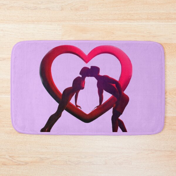 Item preview, Kiss of two people frame red heart tenderness passion love designed and sold by JaroDesign2023.