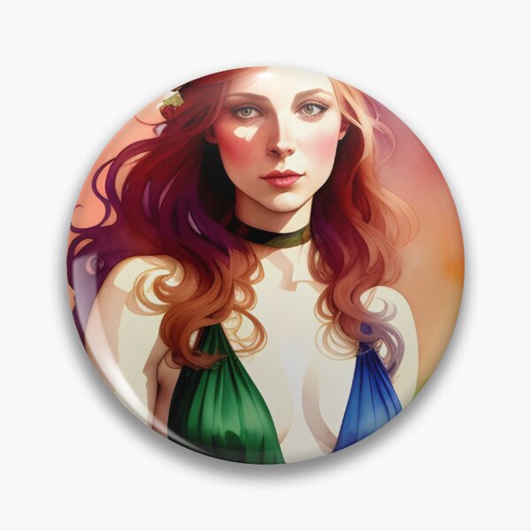 Item preview, Rainbow Pride Woman in Watercolor designed and sold by Erika V..