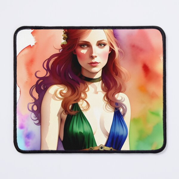 Item preview, Rainbow Pride Woman in Watercolor designed and sold by Erika V..