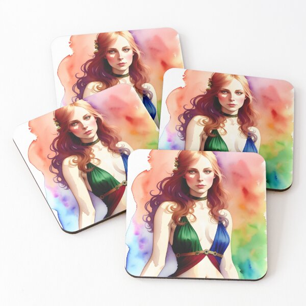 Item preview, Rainbow Pride Woman in Watercolor designed and sold by Erika V..