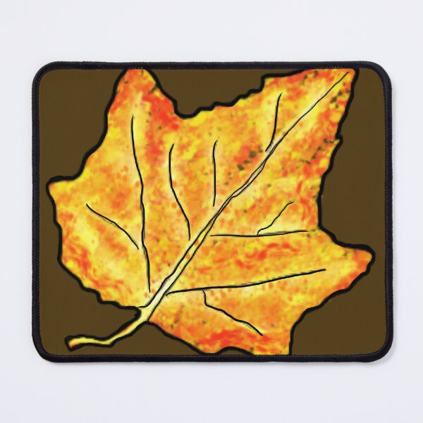 Item preview, Abstract “Fall Flames” Maple Leaf designed and sold by KitKattyDesigns.