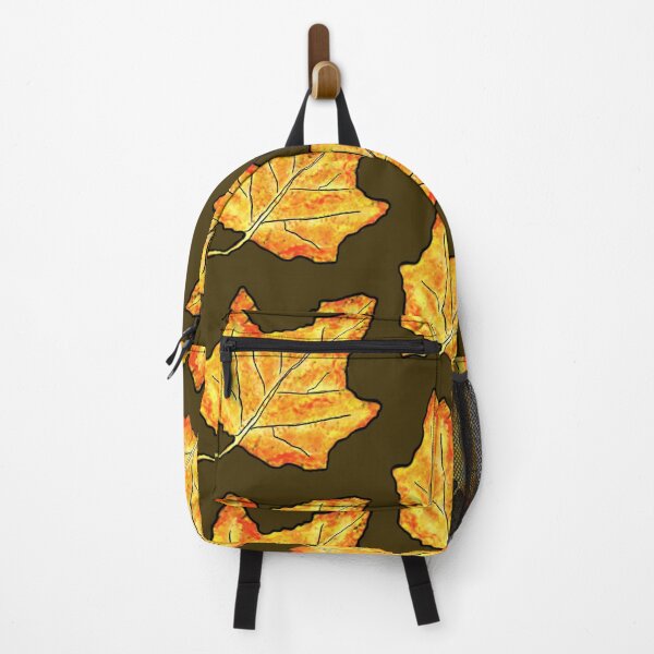 Item preview, Abstract “Fall Flames” Maple Leaf designed and sold by KitKattyDesigns.